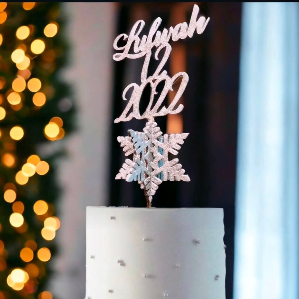 Personalized Name & Year Cake Topper