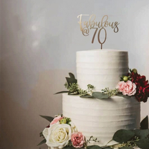 Personalized 40th Birthday Cake Topper – Custom Name & Age Milestone Decoration