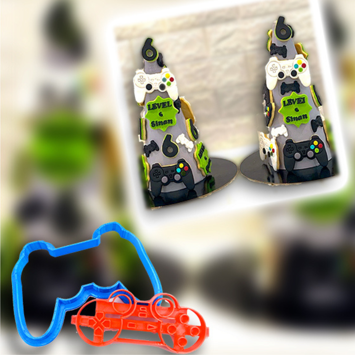 Gaming Controller Cookie Cutter Set – Video Game Theme Fondant & Biscuit Cutter