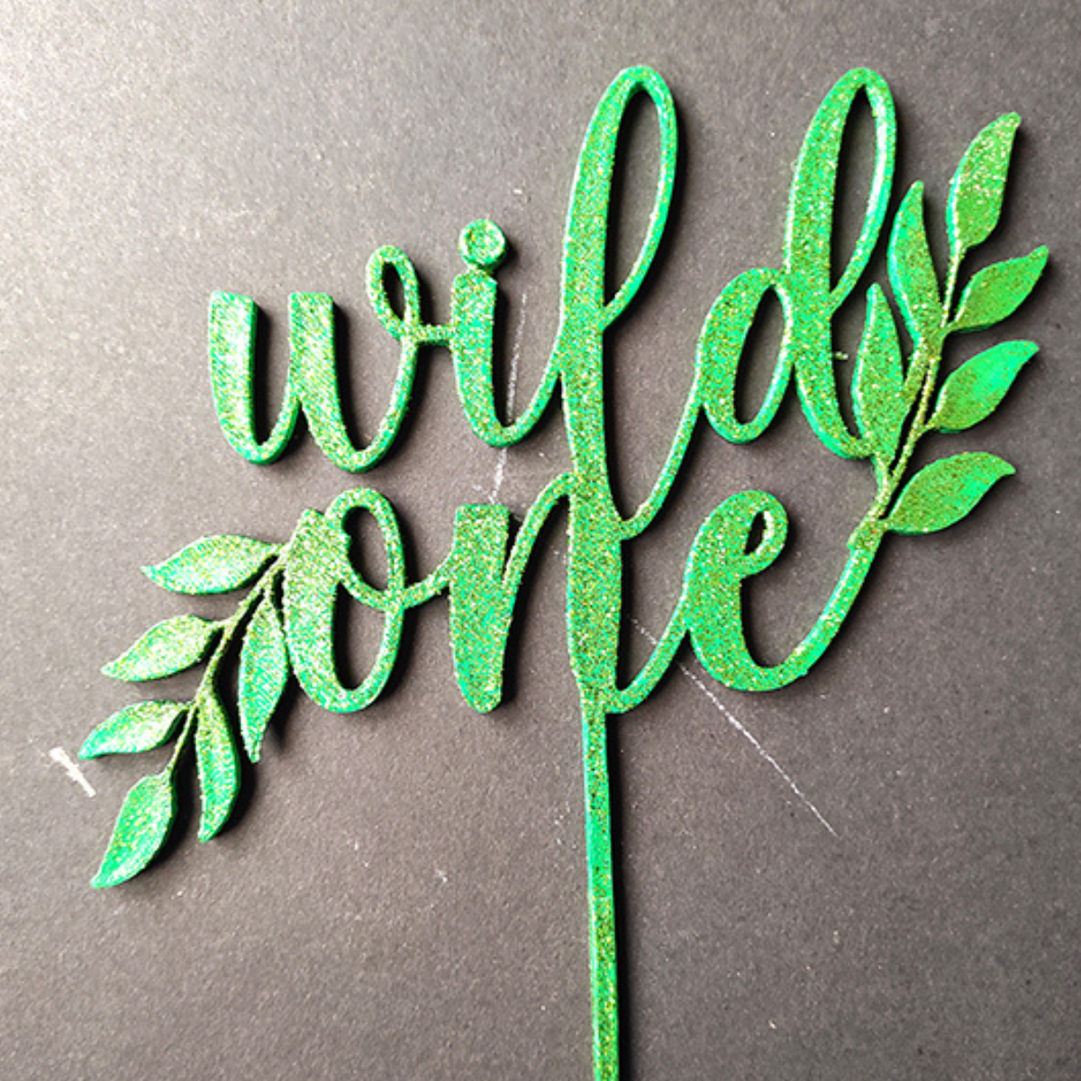 Wild One Safari Cake Topper – Jungle Theme Birthday Decoration - Image 2