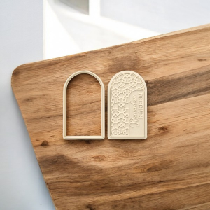 Ramadan Mubarak Cookie Cutter & Embosser – Islamic Arch Design