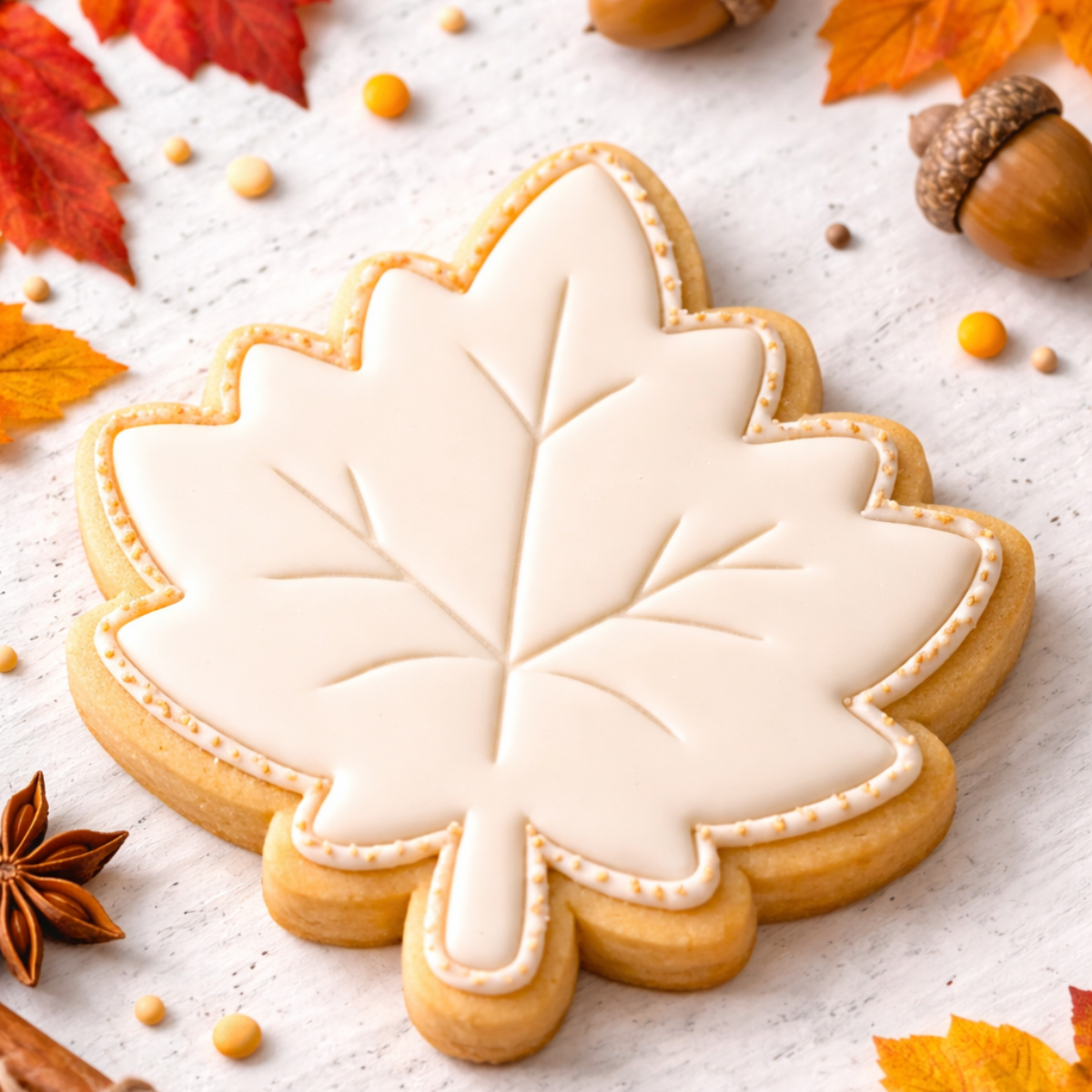 Leaf Shape Cookie Cutter – Botanical Baking Cutter for Cookies & Fondant