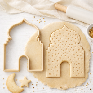 Islamic Arch Cookie Cutter & Embosser – Star Pattern Mosque Design