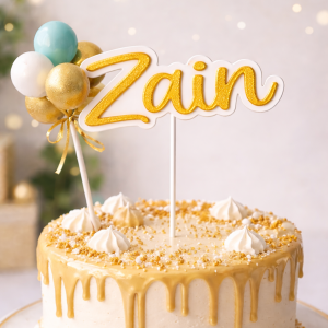 Custom Name Cake Topper ✨🎂 | Personalized Birthday Cake Decoration | Any Name Design